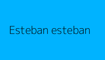 Esteban esteban